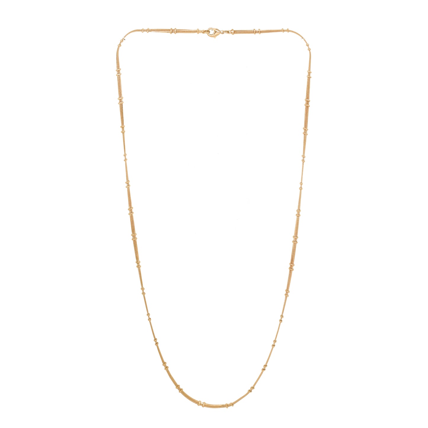 Double Bead Snake Chain - Midi