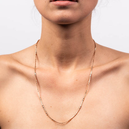 Double Bead Snake Chain - Long